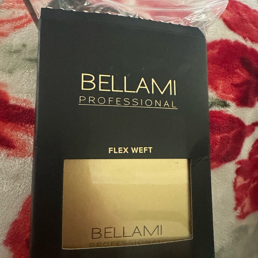 Bellamy 16 inch flex weft: beaded sew in WALNUT